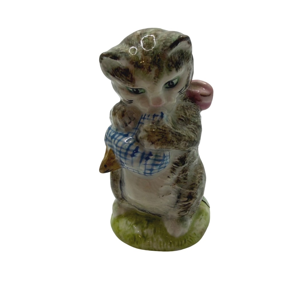 Beswick Beatrix Potter Miss Moppet Figurine England Vtg Cat Figure F. Warne‎ #45